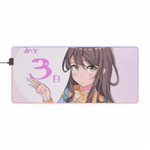 Load image into Gallery viewer, Rascal Does Not Dream Of Bunny Girl Senpai RGB LED Mouse Pad (Desk Mat)