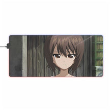 Load image into Gallery viewer, Maho NIshzumi "Civilian Style" (Girls und Panzer) RGB LED Mouse Pad (Desk Mat)