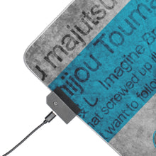 Load image into Gallery viewer, A Certain Magical Index Kamijou Touma RGB LED Mouse Pad (Desk Mat)