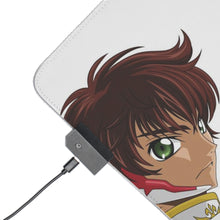 Load image into Gallery viewer, Code Geass Suzaku Kururugi RGB LED Mouse Pad (Desk Mat)