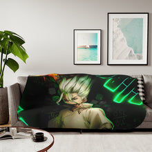 Load image into Gallery viewer, Dr. Stone Sherpa Blanket