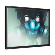 Load image into Gallery viewer, Shinya Kogami wearing Gas Mask Canvas Framed Art Print