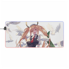 Load image into Gallery viewer, Miss Kobayashi's Dragon Maid Kobayashi San Chi No Maid Dragon, Tohru RGB LED Mouse Pad (Desk Mat)