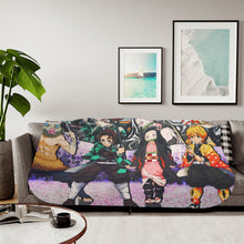 Load image into Gallery viewer, Anime Demon Slayer: Kimetsu no Yaiba Sherpa Blanket