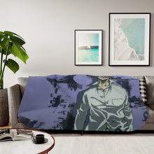 Load image into Gallery viewer, Shougo Makishima Smile Sherpa Blanket