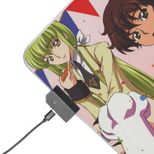 Load image into Gallery viewer, Code Geass Lelouch Lamperouge, Suzaku Kururugi RGB LED Mouse Pad (Desk Mat)