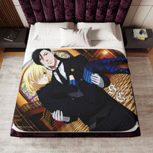 Load image into Gallery viewer, Black Butler Sherpa Blanket