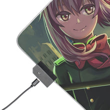 Load image into Gallery viewer, Shinoa Green Moon RGB LED Mouse Pad (Desk Mat)