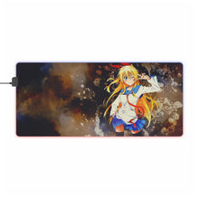 Load image into Gallery viewer, Nisekoi Chitoge Kirisaki RGB LED Mouse Pad (Desk Mat)