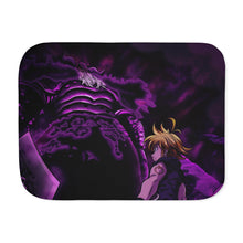 Load image into Gallery viewer, Meliodas vs Demon King Sherpa Blanket