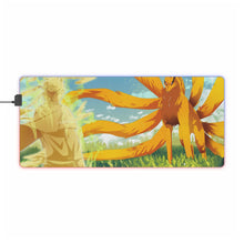 Load image into Gallery viewer, Naruto Uzumaki and Kurama RGB LED Mouse Pad (Desk Mat)