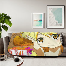Load image into Gallery viewer, Fairy Tail Natsu Dragneel, Lucy Heartfilia Sherpa Blanket