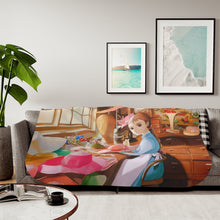 Load image into Gallery viewer, Anime Howl's Moving Castle Sherpa Blanket