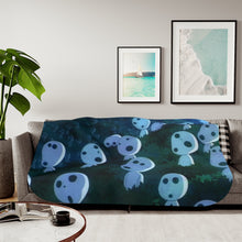 Load image into Gallery viewer, Princess Mononoke Sherpa Blanket