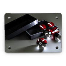 Load image into Gallery viewer, A box of pokeballs Macbook Skin