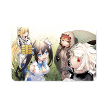 Load image into Gallery viewer, Aiz,Hestia,Bell and Liliruca Credit Card Skins (4-in-1 Pack)