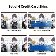 Load image into Gallery viewer, Akane Tsunemori Eating Credit Card Skins (4-in-1 Pack)