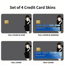 Load image into Gallery viewer, Akane Tsunemori Minimalist Credit Card Skins (4-in-1 Pack)