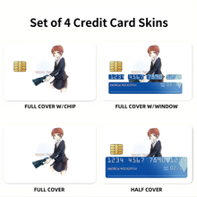 Load image into Gallery viewer, Akane Tsunemori Serious Credit Card Skins (4-in-1 Pack)