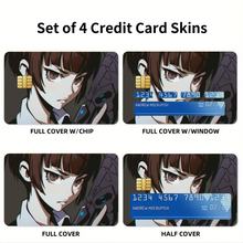 Load image into Gallery viewer, Akane Tsunemori serious look Credit Card Skins (4-in-1 Pack)