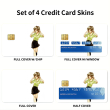 Load image into Gallery viewer, Akane Tsunemori Smiling Credit Card Skins (4-in-1 Pack)