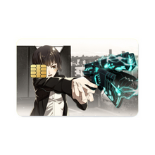Load image into Gallery viewer, Akane Tsunemori with a dominator Credit Card Skins (4-in-1 Pack)