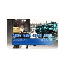 Load image into Gallery viewer, Akane Tsunemori with a dominator Credit Card Skins (4-in-1 Pack)