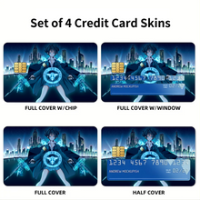 Load image into Gallery viewer, Akane Tsunemori with The dominators Credit Card Skins (4-in-1 Pack)
