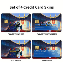 Load image into Gallery viewer, Albedo and Ainz Ooal Gown Credit Card Skins (4-in-1 Pack)