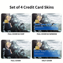 Load image into Gallery viewer, Alphonse Elric Edward Elric Credit Card Skins (4-in-1 Pack)