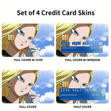 Load image into Gallery viewer, Android 18 Credit Card Skins (4-in-1 Pack)
