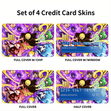 Load image into Gallery viewer, Anime Assassination Classroom Credit Card Skins (4-in-1 Pack)