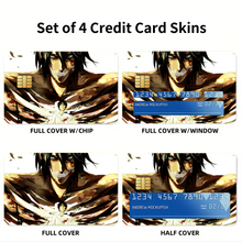 Load image into Gallery viewer, Anime Attack On Titan Credit Card Skins (4-in-1 Pack)