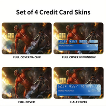Load image into Gallery viewer, Anime Attack On Titan Credit Card Skins (4-in-1 Pack)