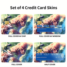 Load image into Gallery viewer, Anime Attack On Titan Credit Card Skins (4-in-1 Pack)