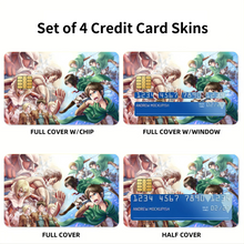 Load image into Gallery viewer, Anime Attack On Titan Credit Card Skins (4-in-1 Pack)