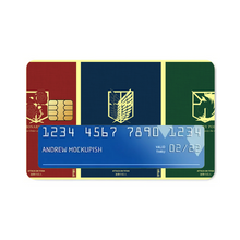Load image into Gallery viewer, Anime Attack On Titan Credit Card Skins (4-in-1 Pack)