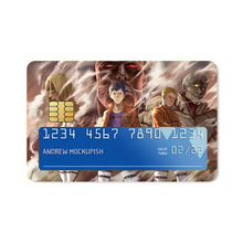 Load image into Gallery viewer, Anime Attack On Titan Credit Card Skins (4-in-1 Pack)