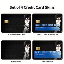 Load image into Gallery viewer, Anime Black Butler Credit Card Skins (4-in-1 Pack)