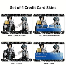 Load image into Gallery viewer, Anime Black Butler Credit Card Skins (4-in-1 Pack)