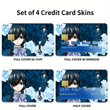 Load image into Gallery viewer, Anime Black Butler Credit Card Skins (4-in-1 Pack)