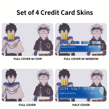 Load image into Gallery viewer, Anime Black Clover Credit Card Skins (4-in-1 Pack)