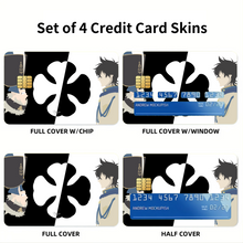 Load image into Gallery viewer, Anime Black Clover Credit Card Skins (4-in-1 Pack)