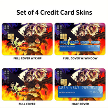 Load image into Gallery viewer, Anime Black Clover Credit Card Skins (4-in-1 Pack)