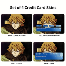 Load image into Gallery viewer, Anime Black Clover Credit Card Skins (4-in-1 Pack)