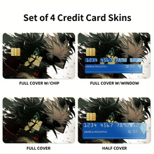Load image into Gallery viewer, Anime Black Clover Credit Card Skins (4-in-1 Pack)
