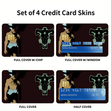 Load image into Gallery viewer, Anime Black Clover Credit Card Skins (4-in-1 Pack)