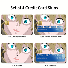 Load image into Gallery viewer, Anime Black Clover Credit Card Skins (4-in-1 Pack)
