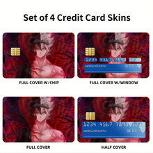 Load image into Gallery viewer, Anime Black Clover Credit Card Skins (4-in-1 Pack)
