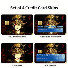 Load image into Gallery viewer, Anime Black Clover Credit Card Skins (4-in-1 Pack)